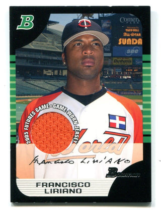 Francisco Liriano 2005 Bowman Game Worn Jersey Patch #BDP121 Card