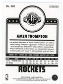 Amen Thompson 2023-24 Panini Hoops Rookie Card #300