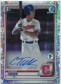 Carson Tucker 2020 Bowman Draft Chrome 1st Edition Autographed Refractor RC #CDA-CT 30/30
