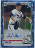 Jared Shuster 2020 Bowman Draft Chrome 1st Edition Autographed Blue Refractor RC #CDA-JS 11/20