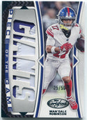 Wan'Dale Robinson 2024 Panini Certified Piece Of The Game 2 Color Patch Card #POG-WRN 25/50