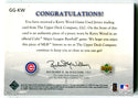 Kerry Wood Upper Deck Game Face Gear Patch card  #GGKW