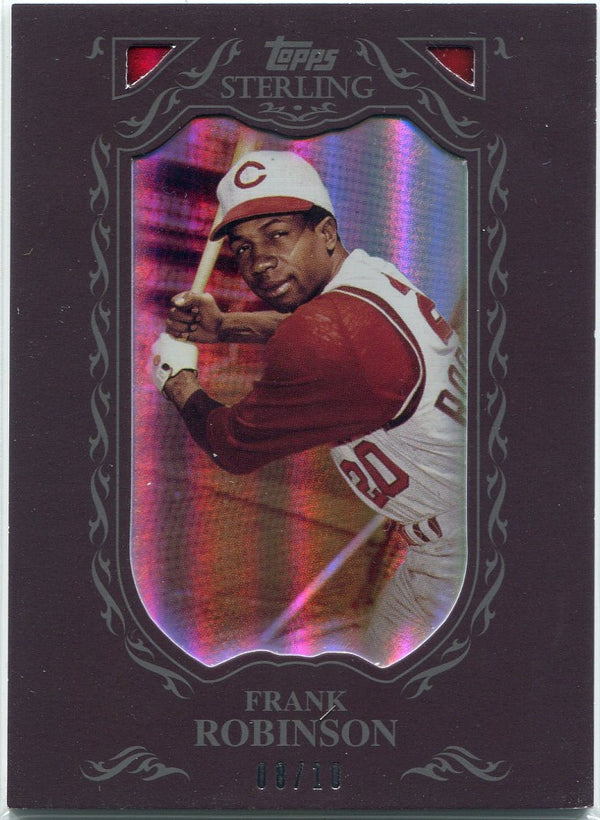 Frank Robinson 2009 Topps Sterling Burgundy Parallel Card #87 8/10