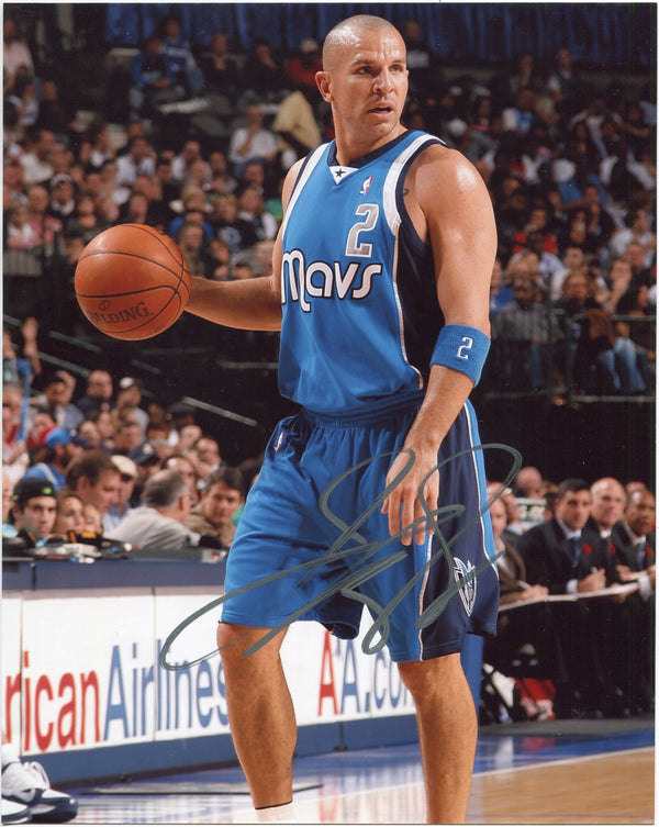 Jason Kidd Autographed Basketball 8x10 Photo