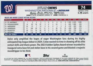 Dylan Crews 2025 Topps RC #74