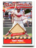 Tony Perez 2004 Topps Fan Favorites #FFRTP Game-Used Bat Card