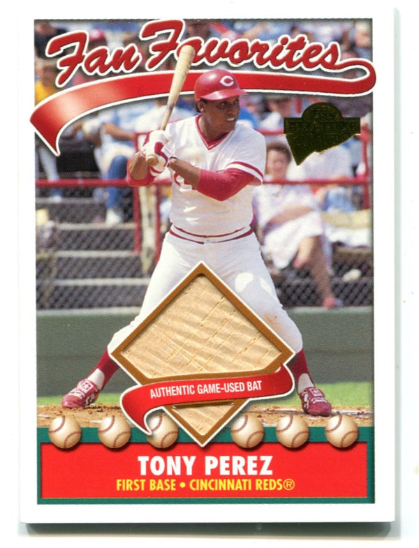 Tony Perez 2004 Topps Fan Favorites #FFRTP Game-Used Bat Card