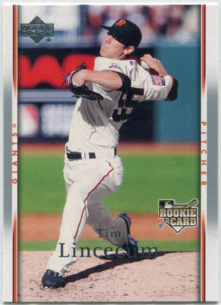 Tim Lincecum 2007 Upper Deck RC #918