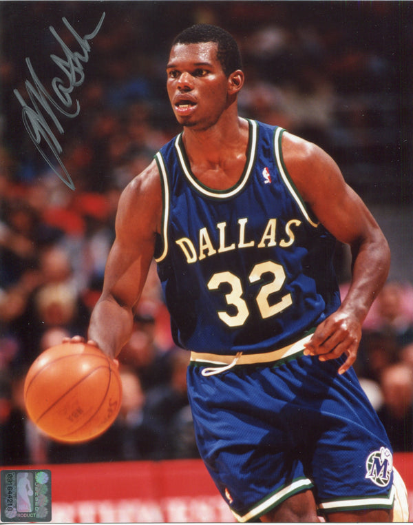 Jamal Mashburn Autographed 8x10 Basketball Photo