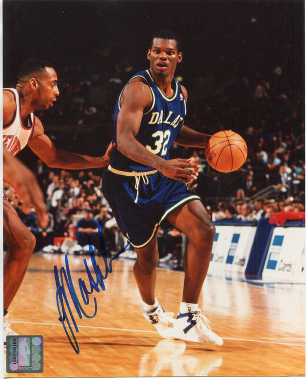 Jamal Mashburn Autographed 8x10 Basketball Photo