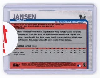 Danny Jansen 2019 Topps Chrome Autographed Issue #RA-DJ Card