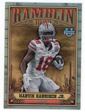 Marvin Harrison Jr 2023 Topps Bowman University Ramblin Man #RM-13
