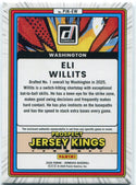 Eli Willits 2026 Panini Donruss Prospect Jersey Kings Jersey Blue Cracked Ice RC #PJK-EW