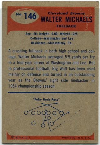 Walt Michaels 1955 Bowman Card #146