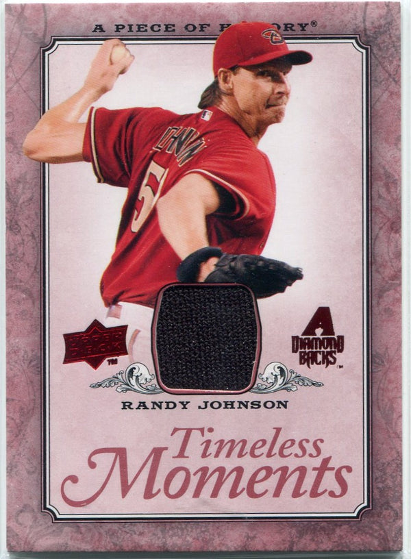 Randy Johnson 2008 Upper Deck Piece Of History Timeless Moments Jersey Card #TM-1