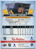 Sidney Crosby 2021 - 2022 Upper Deck Tim Hortons Card #87