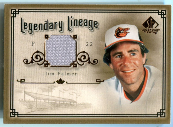 Jim Palmer 2005 Upper Deck SP Legendary Lineage Patch Card #LEJP