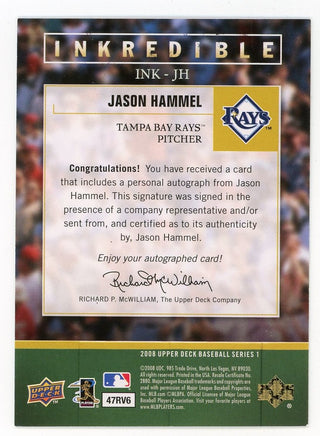 Jason Hammel 2008 Upper Deck Inkredible #INK-JH Card