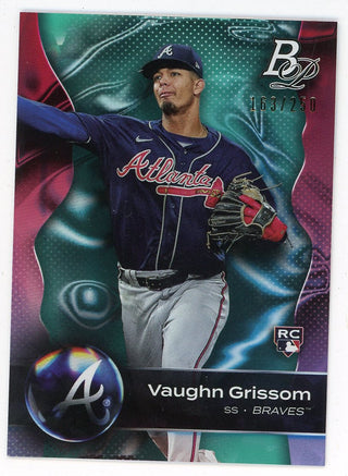 Vaughn Grissom 2023 Topps Bowman Platinum Rookie Card #70