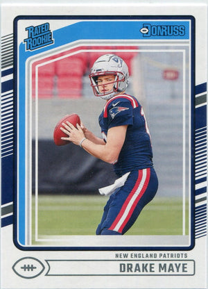 Drake Maye 2024 Panini Donruss Rated Rookie RC #379