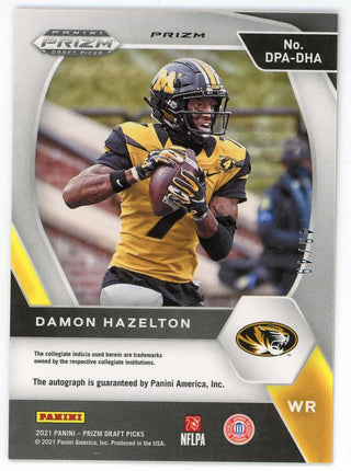 Damon Hazelton Autographed 2021 Panini Prizm Draft Picks #DPA-DHA