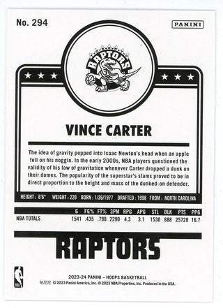 Vince Carter 2023-24 Panini Hoops #294