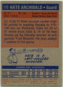 Nate Archibald 1972 - 1973 Topps Card #115