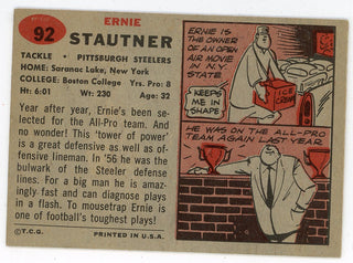 Ernie Stautner 1957 Topps #92