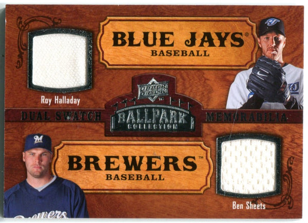 Ben Sheets/Roy Halladay 2008 Upper Deck #170 Ball Park Collection Card