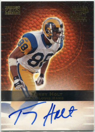 Torry Holt 2000 Topps Autographed Card #TH