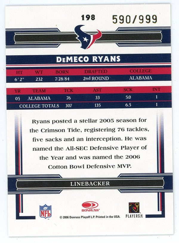 Demeco Ryans 2006 Donruss Thread #198