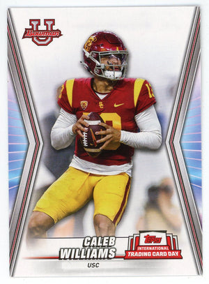 Caleb Williams 2023 Topps Bowman U International Trading Card Day #NTCD-BF26