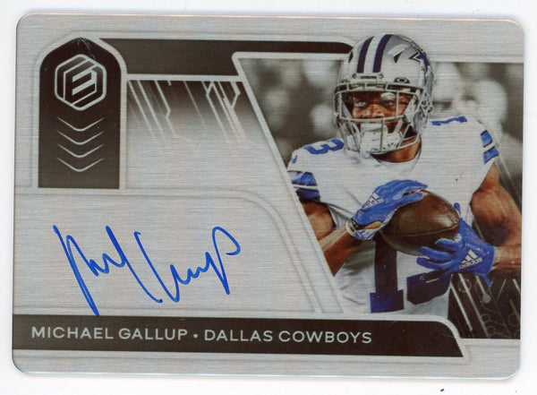 Michael Gallup Autographed 2020 Panini Elements Card #SS-MG
