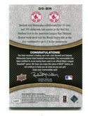 Josh Beckett/ Daisuke Matsuzaka Sweet Swatch Dual Memorabilia Patch Card