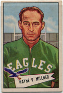 Wayne V Millner 1952 Bowman Card #57