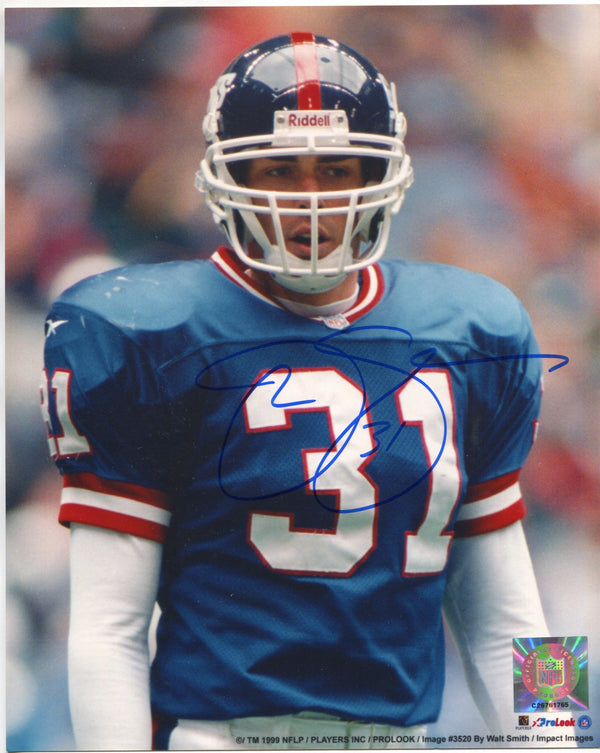 Jason Sehorn Autographed 8x10 Football Photo