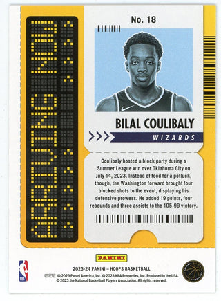 Bilal Coulibaly 2023-24 Panini Hoops Arriving Now Gold Foil #18