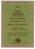 Dan Marino 1984 Topps Instant Replay Card #124