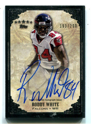 Roddy White 2012 Topps Five Star Autographed Card #FSSRW