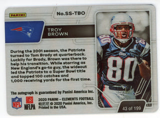 Troy Brown Autographed 2020 Panini Elements Card #SS-TBO
