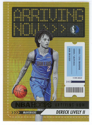 Dereck Lively II 2023-24 Panini Hoops Arriving Now Gold Foil #19
