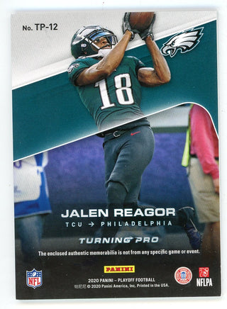 Jalen Reagor 2020 Panini Playoff Turning Pro Patch Relic Card #TP-12