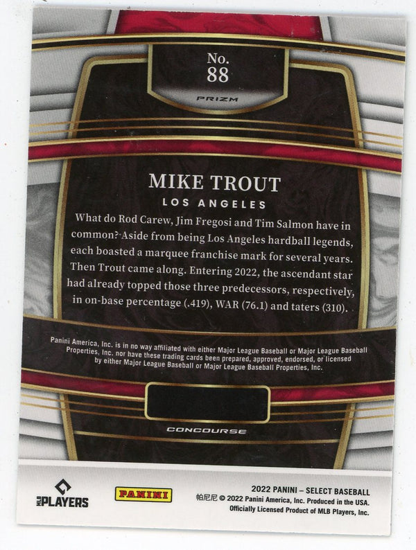 Mike Trout 2022 Panini Select #88