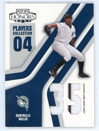 Dontrelle Willis 2004 Donruss Playoff Game Worn Jersey Card #PC-23