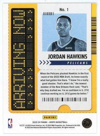 Jordan Hawkins 2023-24 Panini Hoops Arriving Now #1