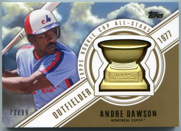 Andre Dawson 2014 Topps Commemorative Rookie Cup Card #RCAS-6 73/99