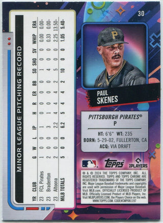 Paul Skenes 2024 Topps Chrome Cosmic RC