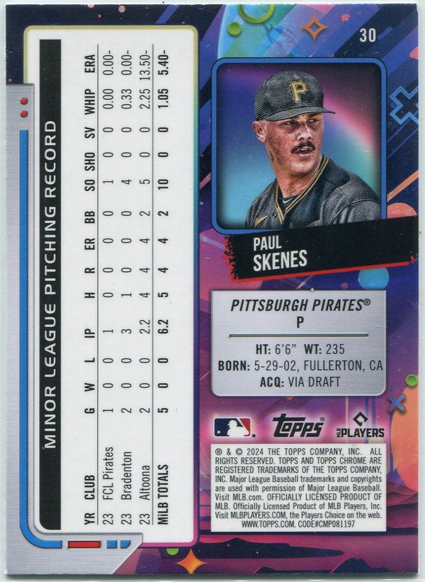 Paul Skenes 2024 Topps Chrome Cosmic RC