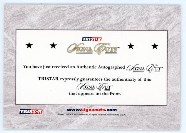 John Montefusco Autographed 2008 Tristar Signa Cuts
