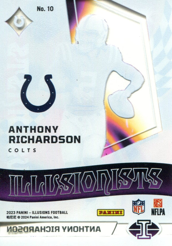 Anthony Richardson 2023 Panini Illusions Card #10